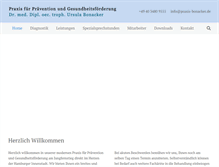 Tablet Screenshot of praxis-bonacker.de